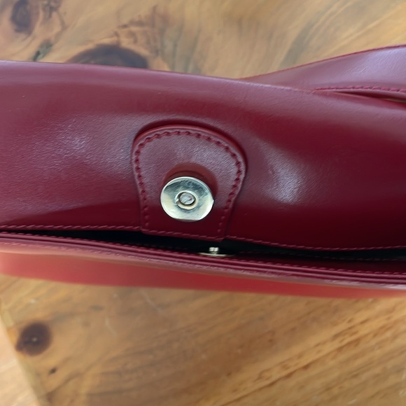 Le Tanneur red leather shoulder bag - Picture 11 of 15